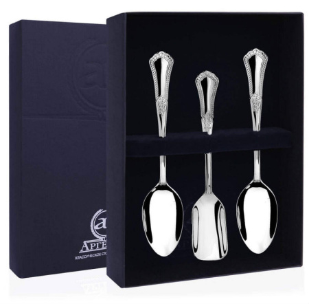 Серебряный набор для чая «Фаворит» №1