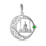 Подвеска из серебра с фианитом «Мечеть»