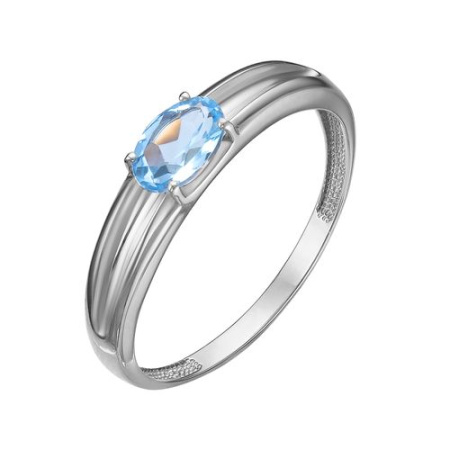 Кольцо из серебра с топазом sky
