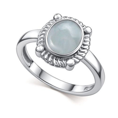 Серебряное кольцо с аквамарином