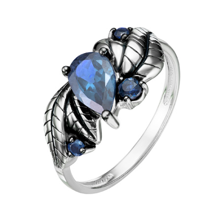 Кольцо из серебра с топазами london