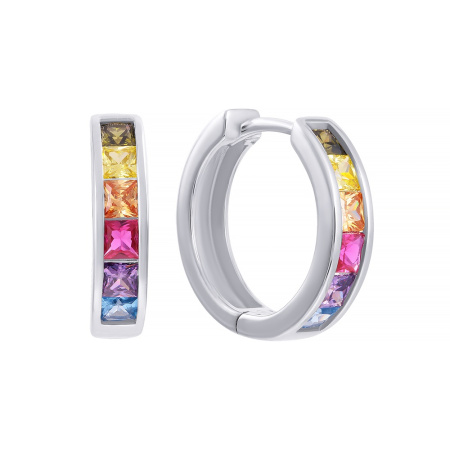 Серьги из серебра с кубическим цирконием