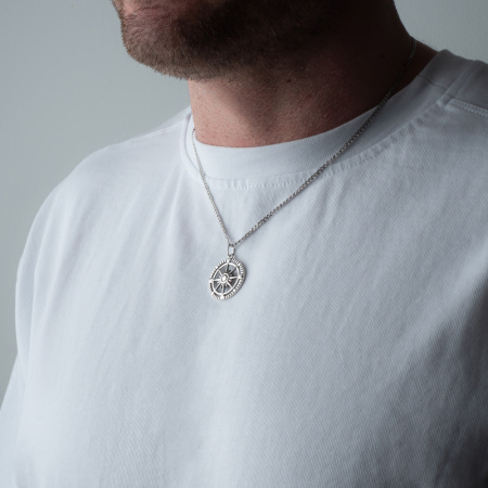 Серебряная подвеска «Компас»