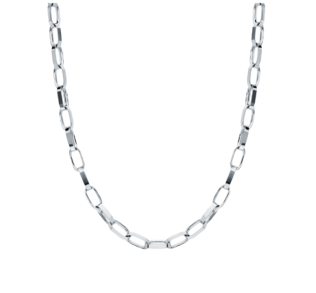 Серебряная цепь с Т-образным замком