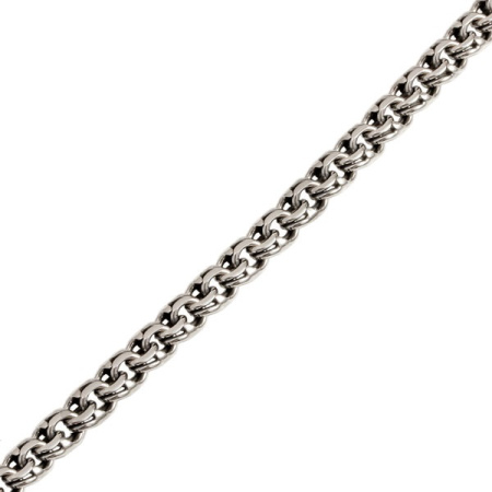 Цепь серебряная «Бисмарк» шириной 6 мм