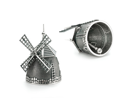 Серебряный колокольчик «Мельница»