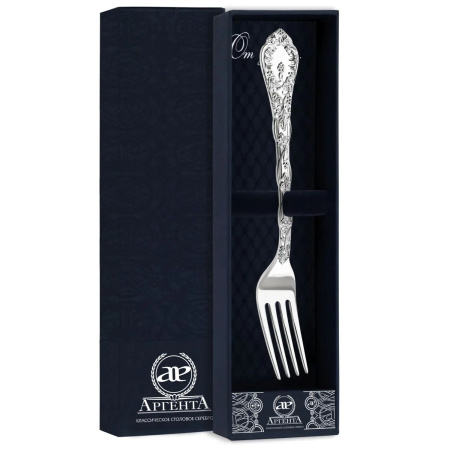 Серебряная десертная вилка «Виноградная лоза»