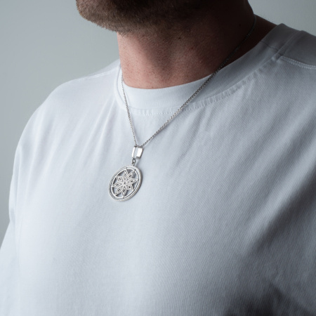 Серебряный оберег «Алатырь»