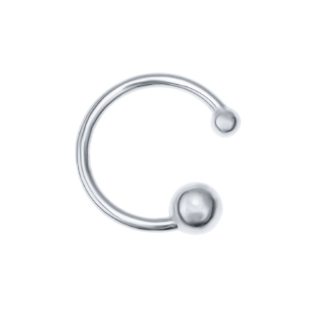 Серьга каффа из серебра