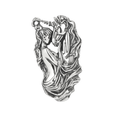 Подвеска из серебра «Единорог»