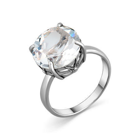 Кольцо из серебра с горным хрусталем