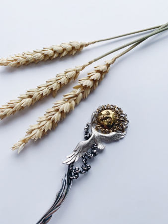 Серебряная чайная ложка «День»