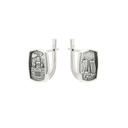 Серьги серебряные «Северная Венеция»
