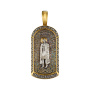 Серебряная подвеска с позолотой «Св. Александр»