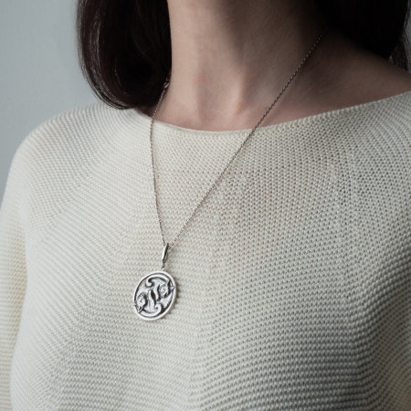 Серебряная подвеска «Валет»