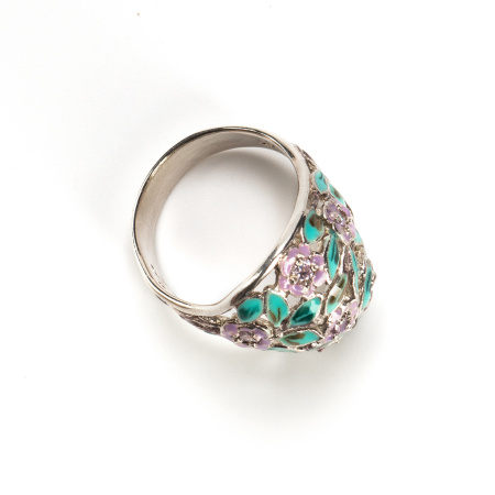 Серебряное кольцо «Дерево Счастья»