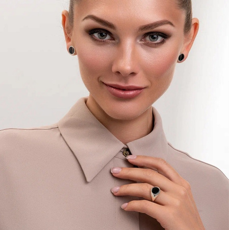 Серебряные серьги «Аура»