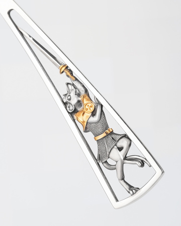 Серебряная закладка для книг «Щелкунчик»