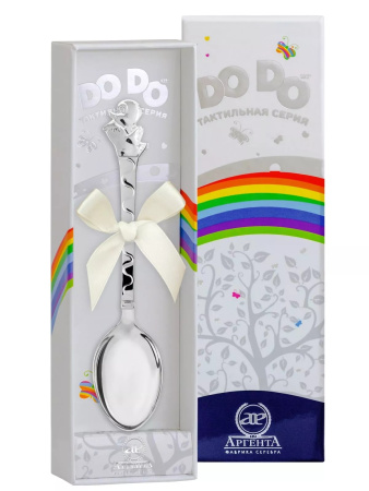 Ложка детская DODO «Утенок» из серебра