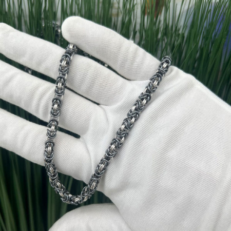 Серебряная цепь «Королевская Роза»