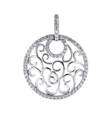 Подвеска из серебра с кубическим цирконием