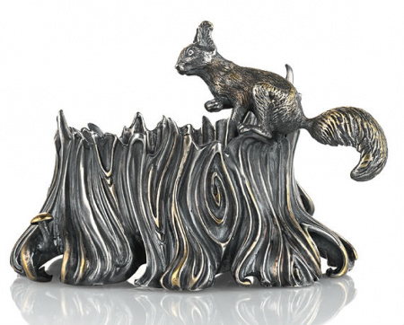 Серебряная солонка «Пенек»