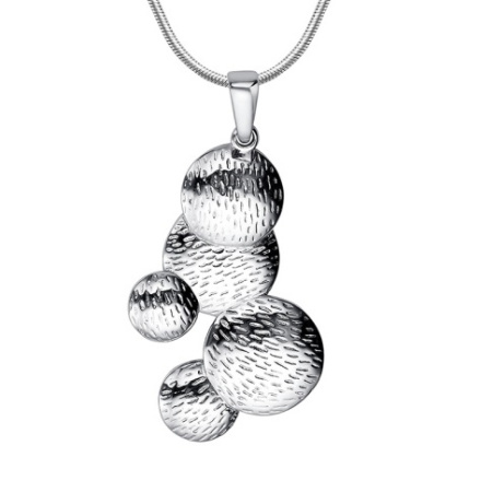 Подвеска из серебра «Круги»