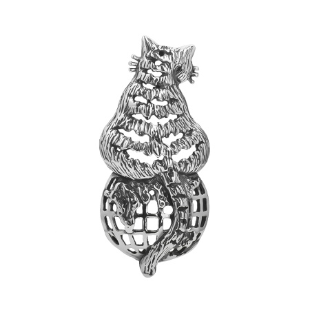 Серебряная подвеска «Король мира»