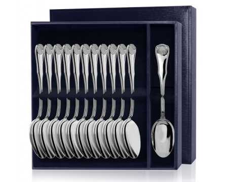 Серебряный набор «Визит» 12 столовых ложек