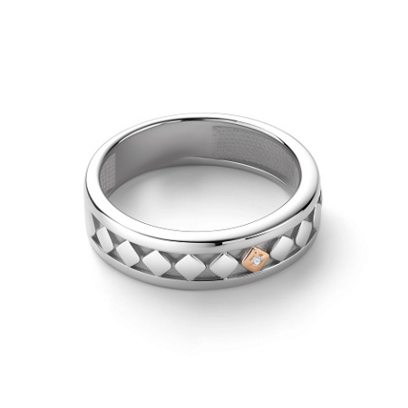 Кольцо из серебра с бриллиантом