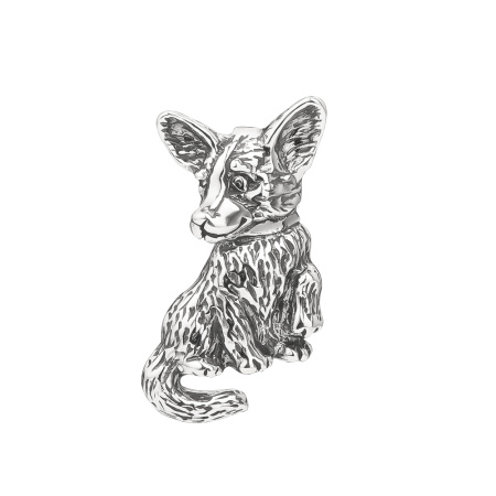 Серебряная подвеска «Корги»