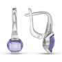 Серьги из серебра с аметистом
