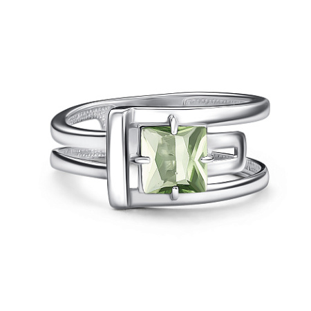 Кольцо из серебра с празиолитом