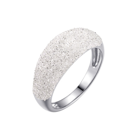 Кольцо из серебра с глиттером