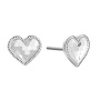 Серьги из серебра «Сердце»