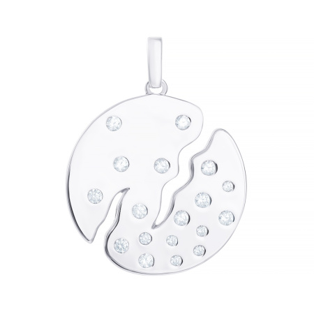 Подвеска из серебра с кубическим цирконием