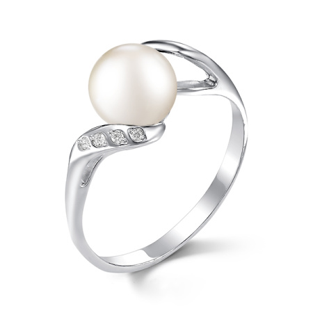 Серебряное кольцо с жемчугом