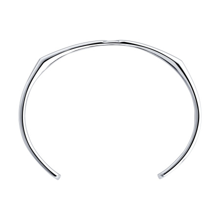 Серебряный жёсткий браслет