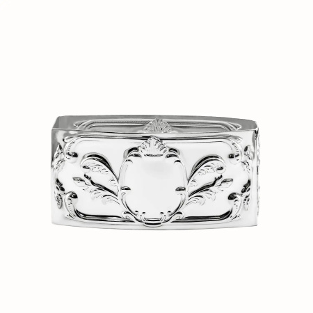 Серебряный набор из 6 колец для салфеток «Престиж»