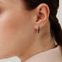 Серьги из серебра с бриллиантом