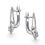 Серьги из серебра с бриллиантами
