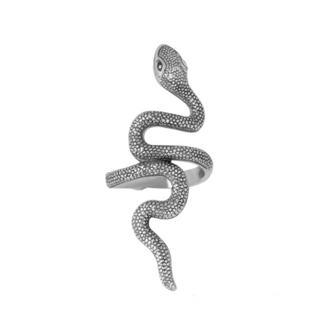 Кольцо из серебра «Змея»