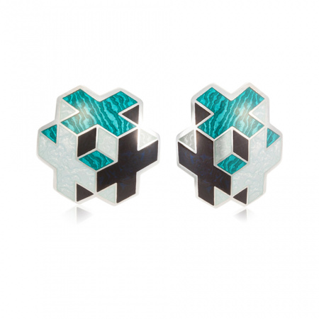 Серебряные пуссеты «Тетра»