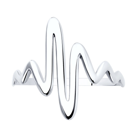 Кольцо из серебра «Пульс»