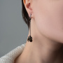 Серьги из серебра с эмалью