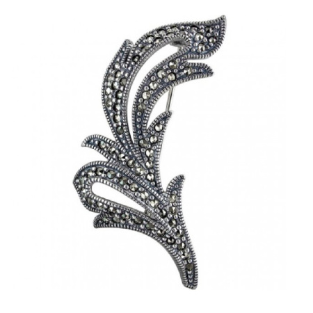 Серебряная брошь