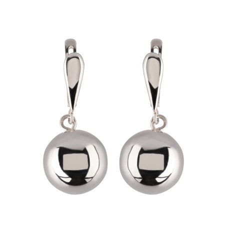 Серьги серебряные «Шарик»