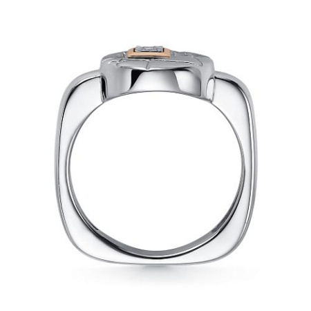 Кольцо из серебра с бриллиантом