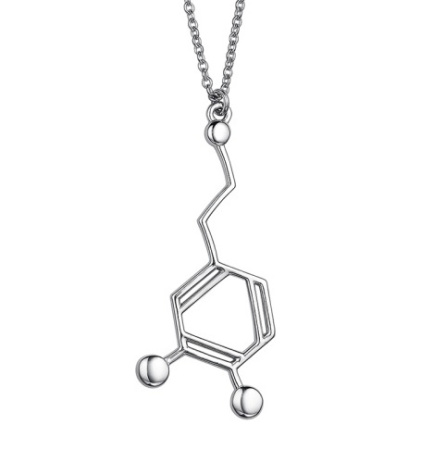 Колье из серебра «Дофамин-любовь»