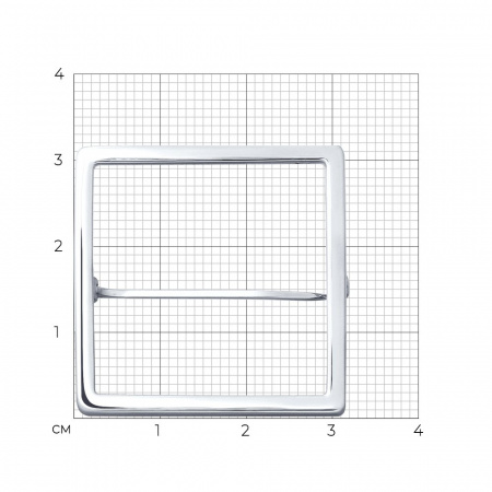 Брошь из серебра «Квадрат»